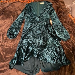 altar’d state green velvet dress